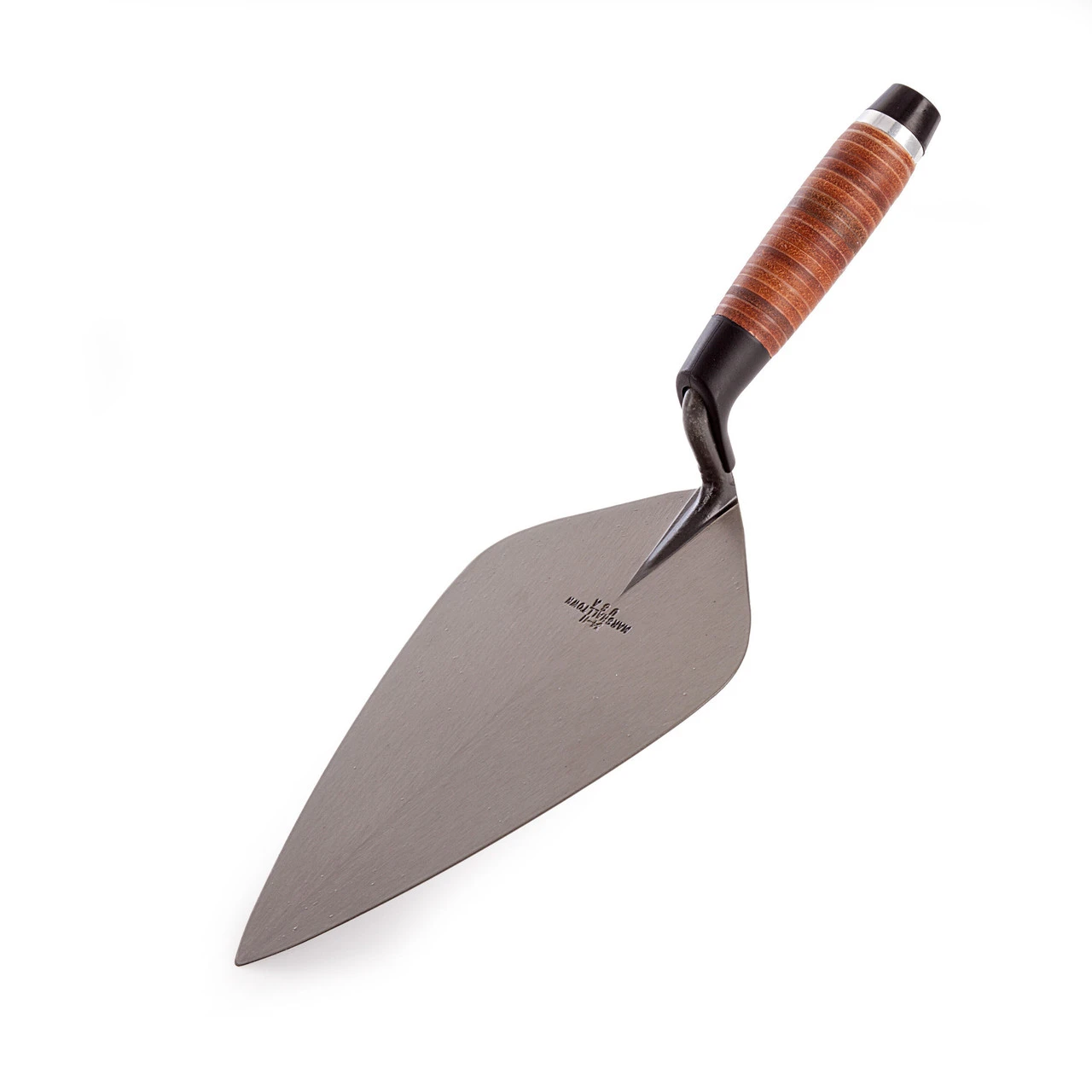 Marshalltown M3411L 34L 11in Wide London Pattern Brick Trowel Leather Handle 3 Marshalltown M3411L 34L 11in Wide London Pattern Brick Trowel Leather Handle