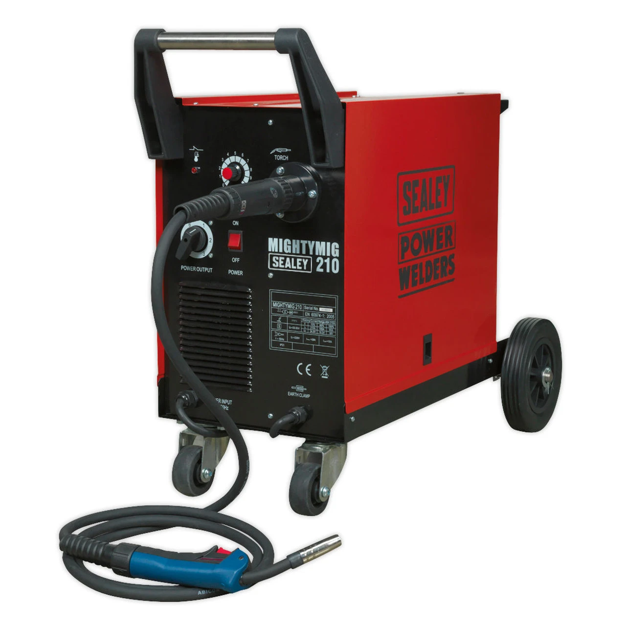Sealey MIGHTYMIG210 Professional Gas/No-Gas Mig Welder 210amp With Euro Torch 3 Sealey MIGHTYMIG210 Professional Gas/No-Gas Mig Welder 210amp With Euro Torch