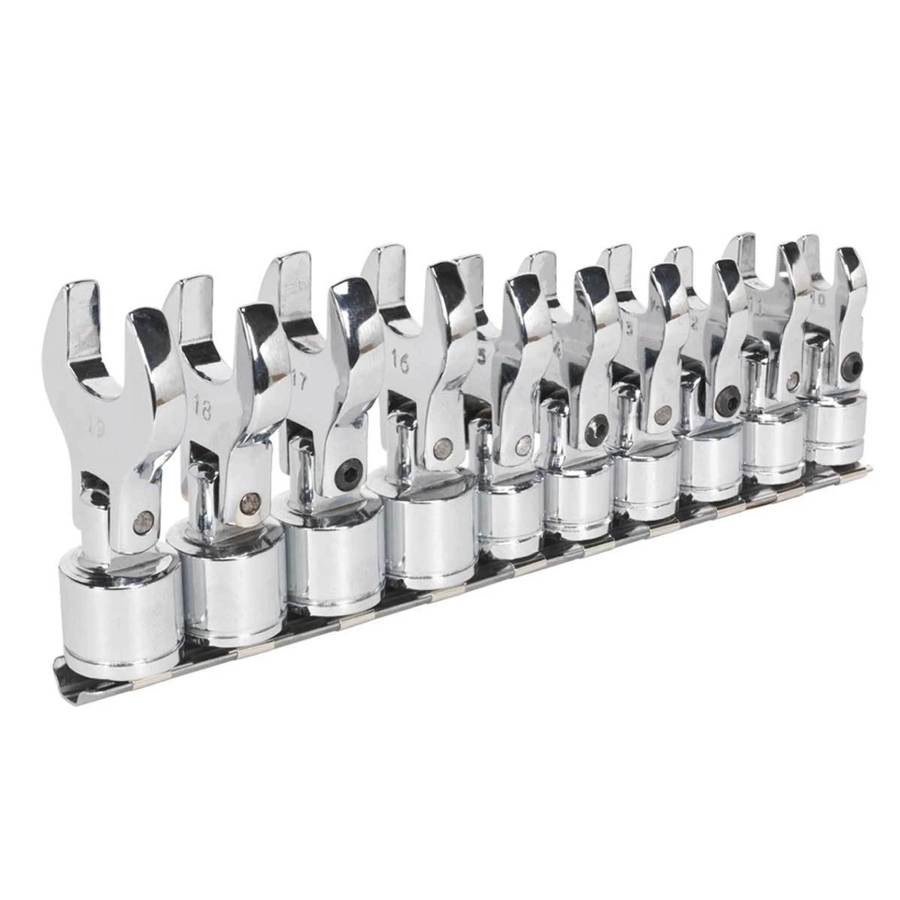 Siegen S01043 3/8" Sq Drive Flexible Crow's Foot Spanner Set (10 Piece) 3 Siegen S01043 3/8" Sq Drive Flexible Crow's Foot Spanner Set (10 Piece)