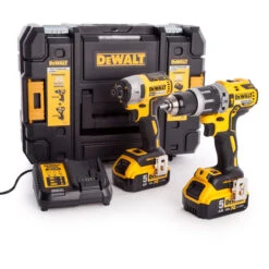 Dewalt DCK266P2T 18V XR Combi Drill & Impact Driver Twin Pack (2 X 5.0Ah Batteries) In TSTAK Box