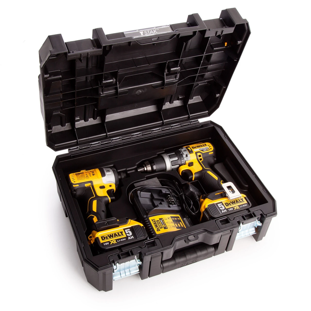Dewalt DCK266P2T 18V XR Combi Drill & Impact Driver Twin Pack (2 X 5.0Ah Batteries) In TSTAK Box 11 Dewalt DCK266P2T 18V XR Combi Drill & Impact Driver Twin Pack (2 X 5.0Ah Batteries) In TSTAK Box - Image 9