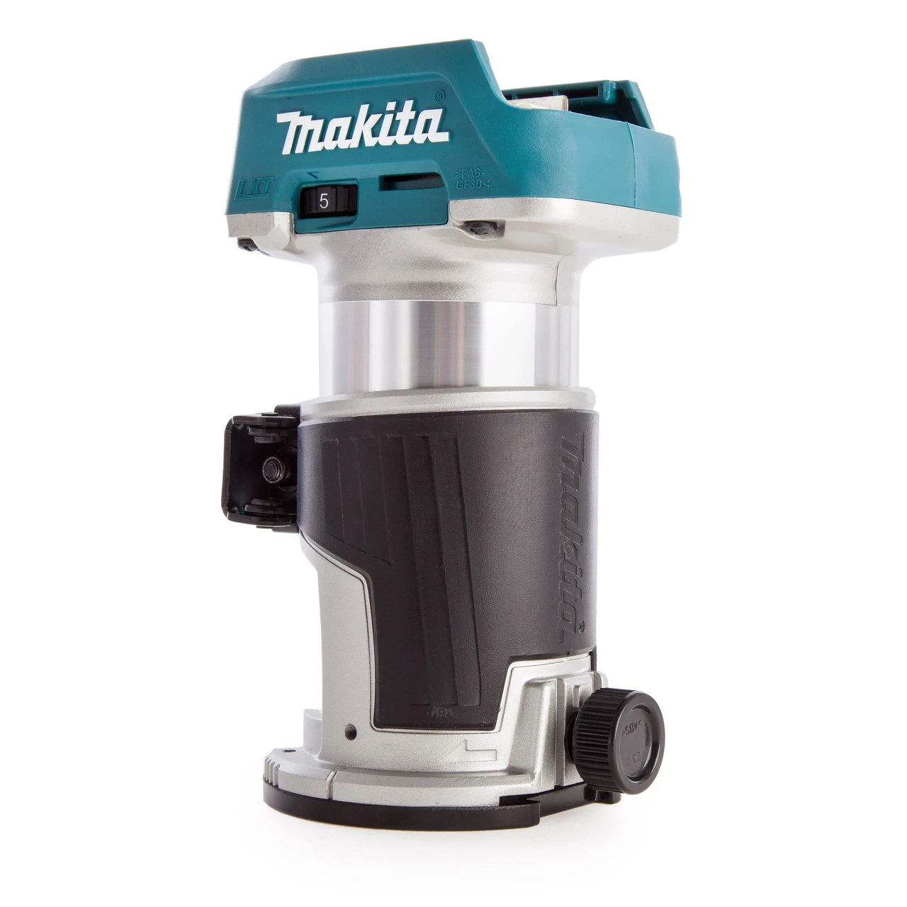 Makita DRT50ZJX3 18V LXT 1/4" Brushless Router/Trimmer With 4 Bases & 2 Guides (Body Only) 6 Makita DRT50ZJX3 18V LXT 1/4" Brushless Router/Trimmer With 4 Bases & 2 Guides (Body Only) - Image 4