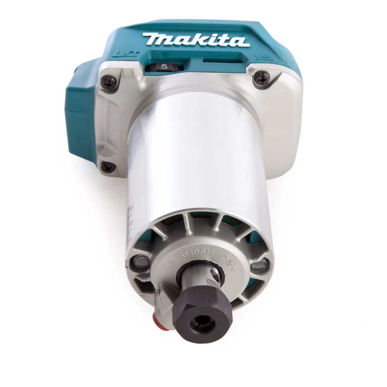 Makita DRT50ZJX3 18V LXT 1/4" Brushless Router/Trimmer With 4 Bases & 2 Guides (Body Only) 7 Makita DRT50ZJX3 18V LXT 1/4" Brushless Router/Trimmer With 4 Bases & 2 Guides (Body Only) - Image 5