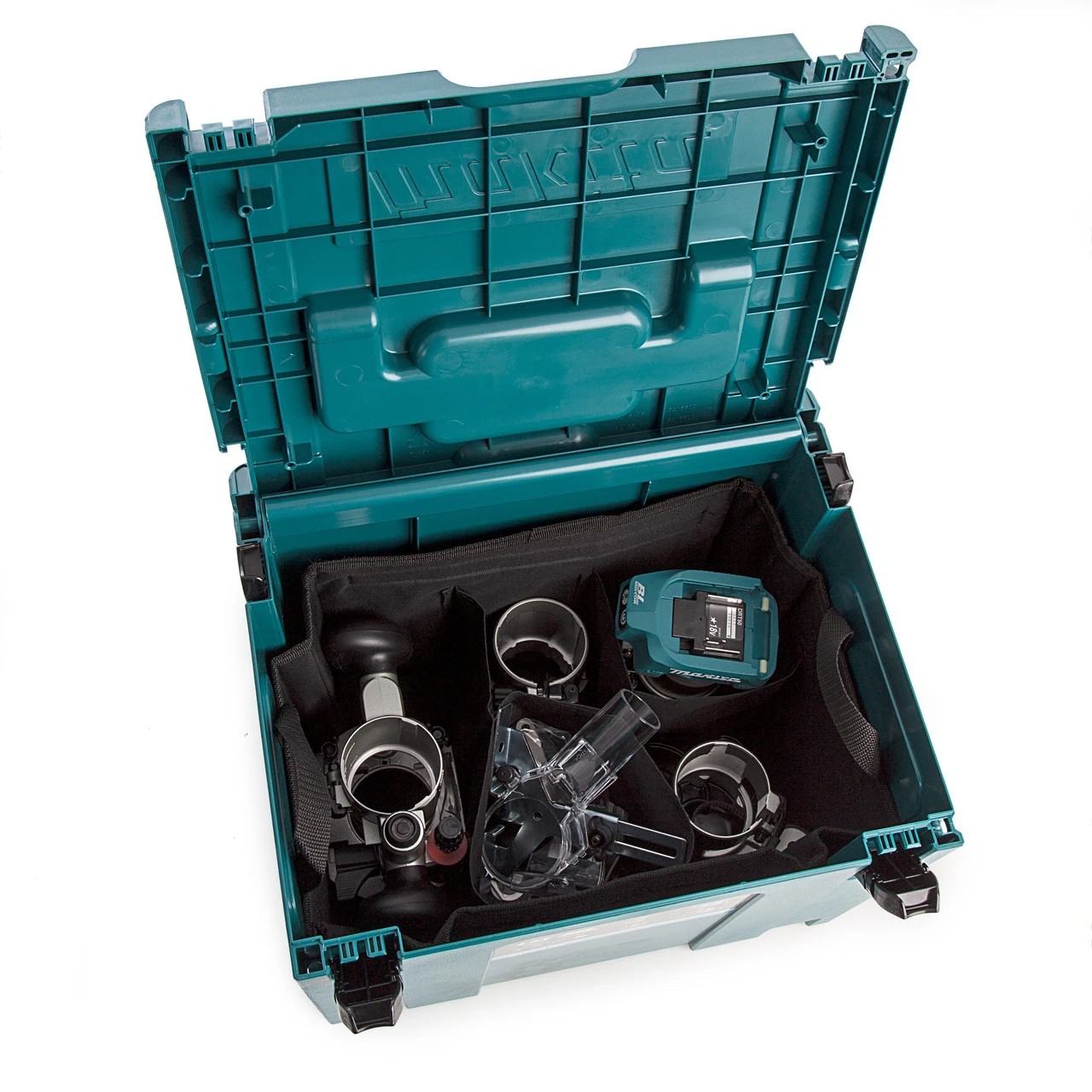 Makita DRT50ZJX3 18V LXT 1/4" Brushless Router/Trimmer With 4 Bases & 2 Guides (Body Only) 10 Makita DRT50ZJX3 18V LXT 1/4" Brushless Router/Trimmer With 4 Bases & 2 Guides (Body Only) - Image 8