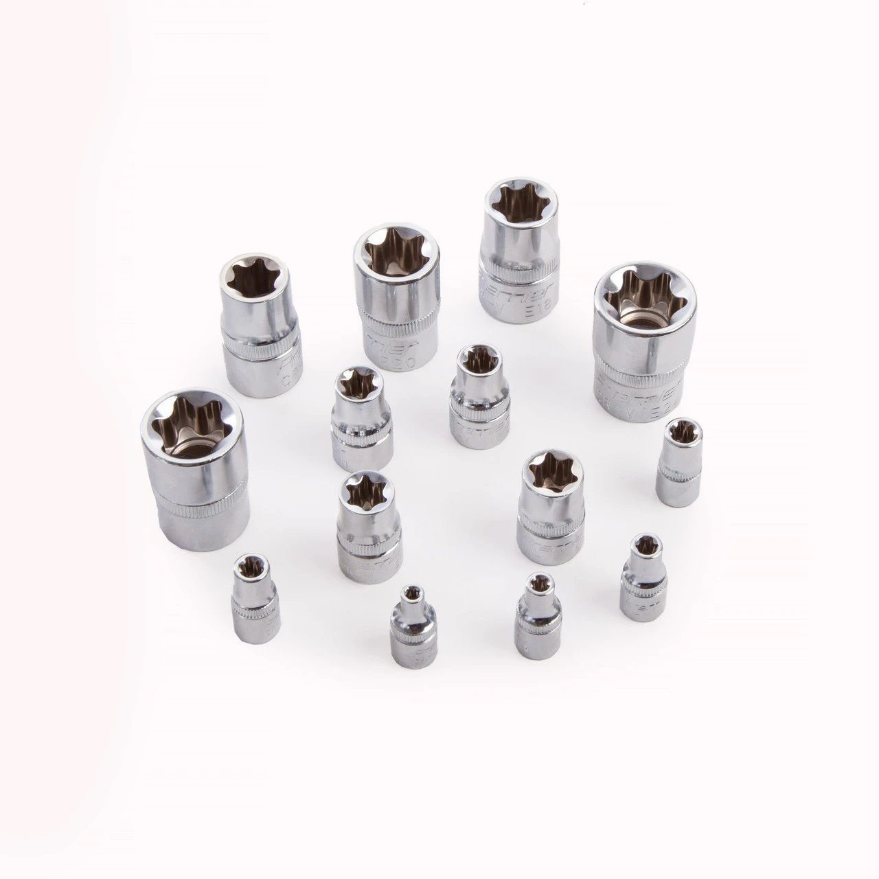 Sealey AK618 1/4, 3/8 & 1/2" Sq Drive TRX-Star Socket Set E4-E24 (14 Piece) 5 Sealey AK618 1/4, 3/8 & 1/2" Sq Drive TRX-Star Socket Set E4-E24 (14 Piece) - Image 3