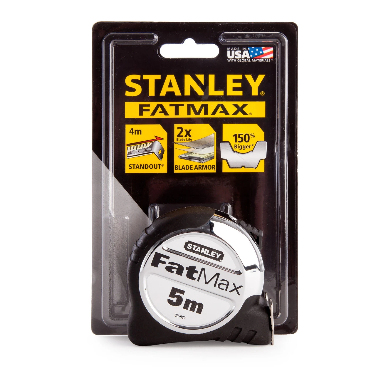 Stanley 0-33-887 FatMax Xtreme Metric Tape Measure With Blade Armor 5m 5 Stanley 0-33-887 FatMax Xtreme Metric Tape Measure With Blade Armor 5m - Image 3
