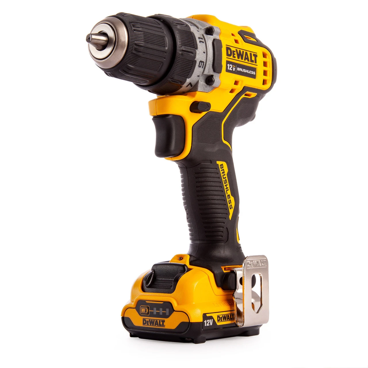 Dewalt DCD701 12V XR Brushless Sub-Compact Drill Driver (2 X 2.0Ah Batteries) 3 Dewalt DCD701 12V XR Brushless Sub-Compact Drill Driver (2 X 2.0Ah Batteries)