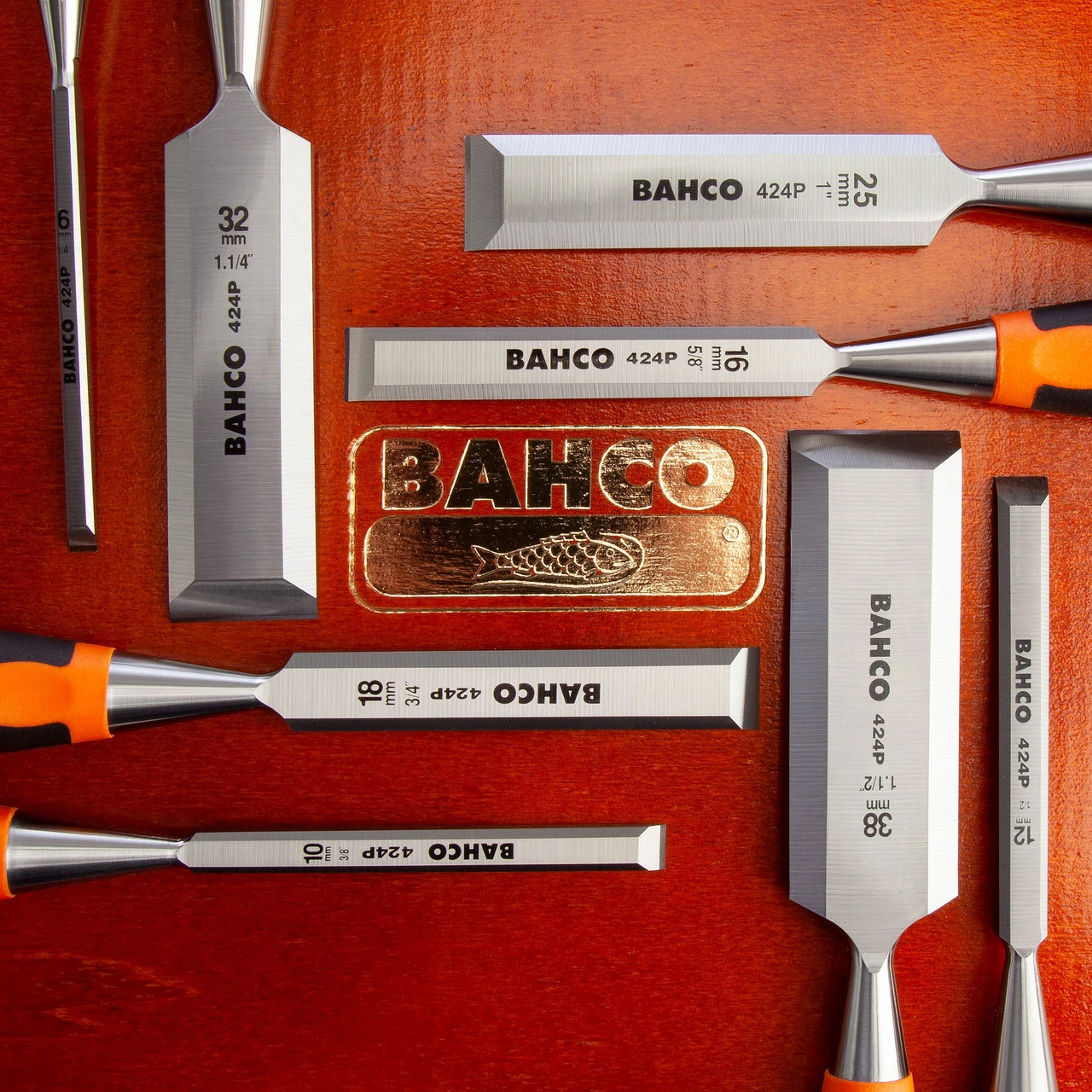 Bahco 424P-S8-EUR Bevel Edge Chisel Set 8 Piece In Wooden Box 6 Bahco 424P-S8-EUR Bevel Edge Chisel Set 8 Piece In Wooden Box - Image 4