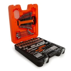 Bahco S106 Socket Set With Combination Spanner 1/4in And 1/2in Square Drive (106 Piece)
