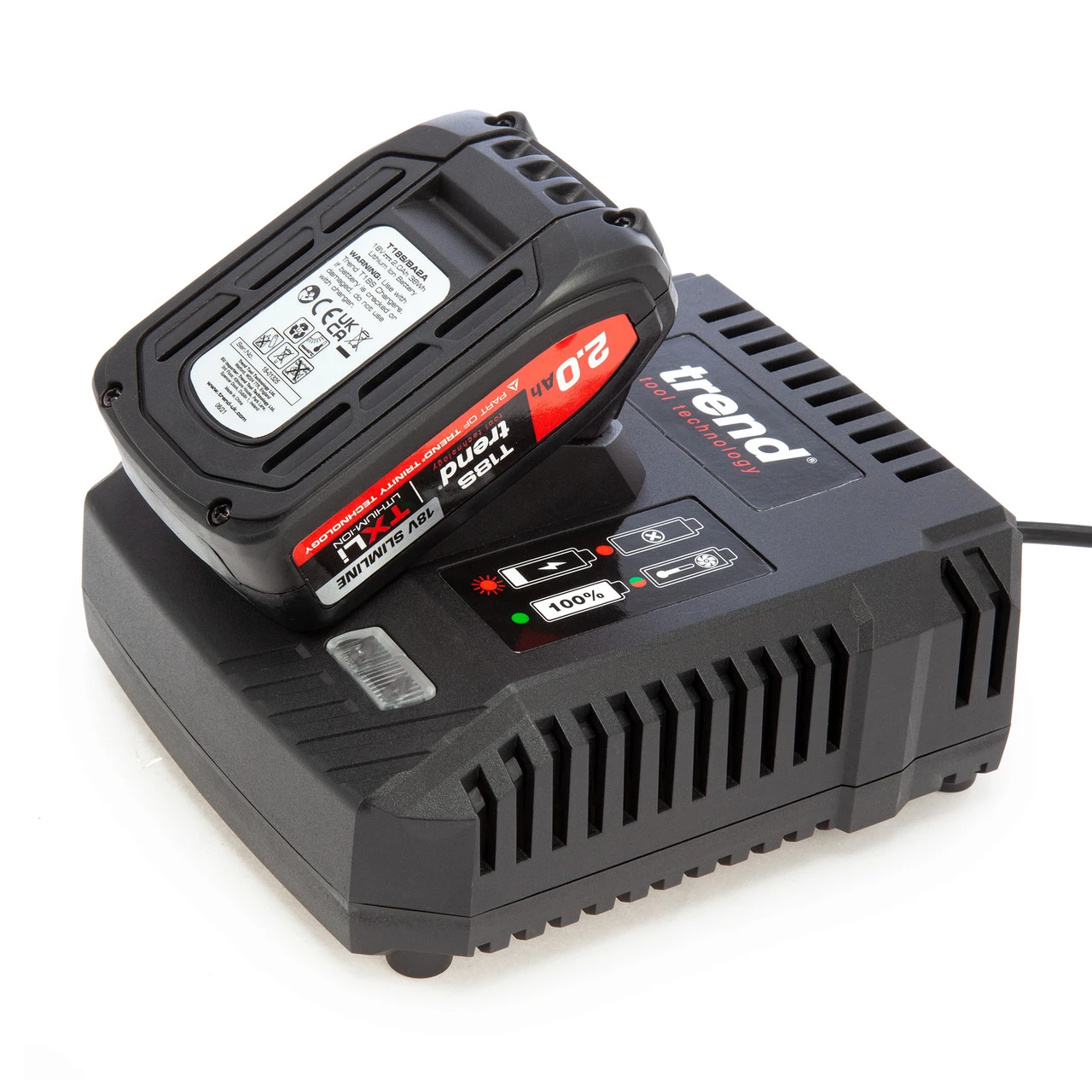 Trend T18S/TSSB 18V Brushless 1/3 Sheet Sander + Charger (1 X 2.0Ah Battery) 4 Trend T18S/TSSB 18V Brushless 1/3 Sheet Sander + Charger (1 X 2.0Ah Battery) - Image 2