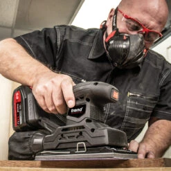 Trend T18S/TSSB 18V Brushless 1/3 Sheet Sander + Charger (1 X 2.0Ah Battery) 15 Trend T18S/TSSB 18V Brushless 1/3 Sheet Sander + Charger (1 X 2.0Ah Battery) -Home Tools Store file input 1637662264422 39060.1637662266