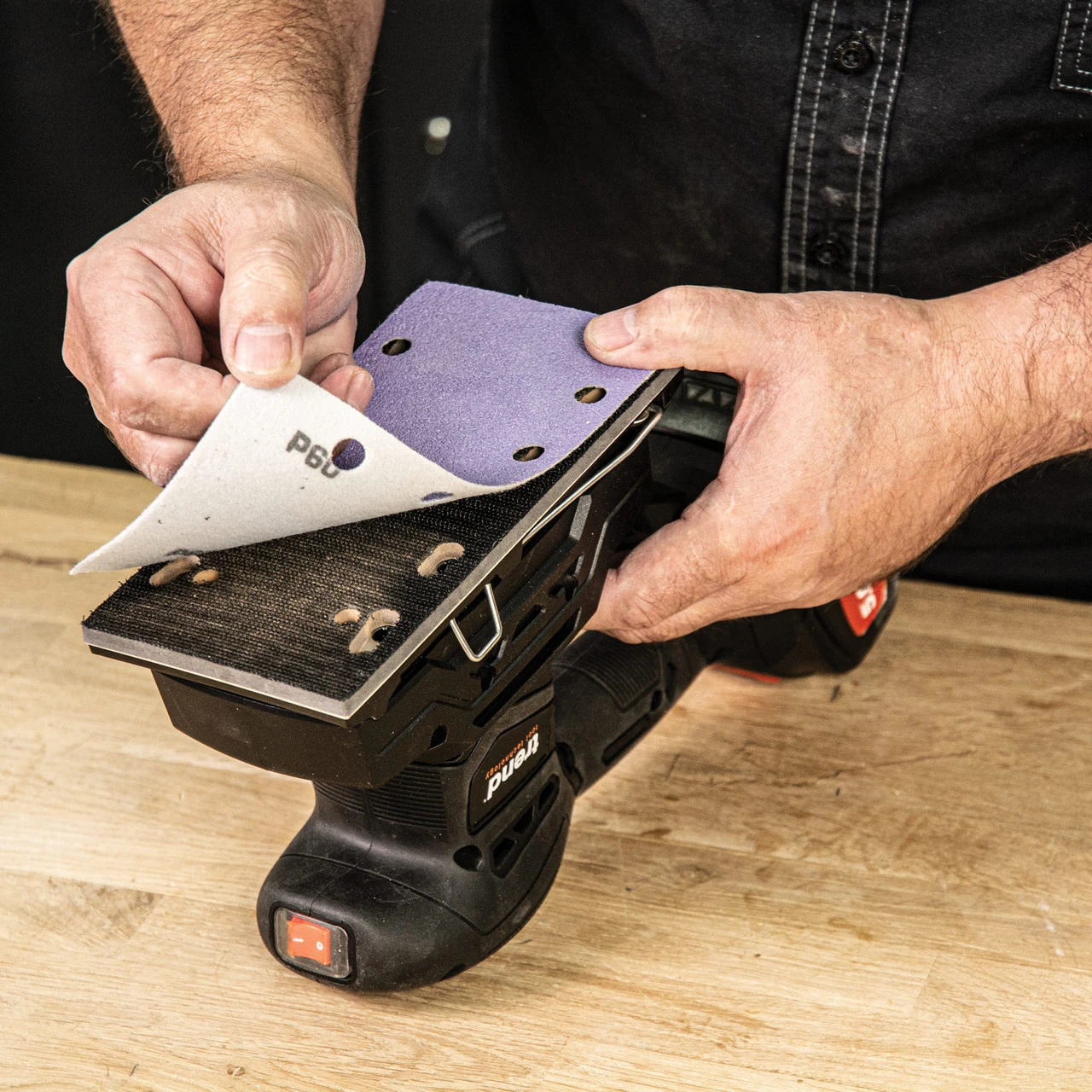 Trend T18S/TSSB 18V Brushless 1/3 Sheet Sander + Charger (1 X 2.0Ah Battery) 8 Trend T18S/TSSB 18V Brushless 1/3 Sheet Sander + Charger (1 X 2.0Ah Battery) - Image 6