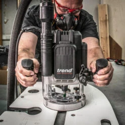 Trend T12EK 1/2" Variable Speed Plunge Router 2300W (240V) -Home Tools Store file input 1646044524435 17919.1646044526