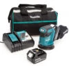 Makita DBO180 18V LXT 5 Inch/125mm Sander, Toolbag, Charger (2 X 5.0Ah Batteries)