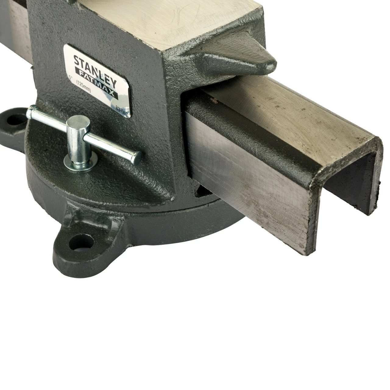 Stanley 1-83-067 MaxSteel Heavy Duty Engineers Bench Vice 5 Inch / 125mm 8 Stanley 1-83-067 MaxSteel Heavy Duty Engineers Bench Vice 5 Inch / 125mm - Image 6