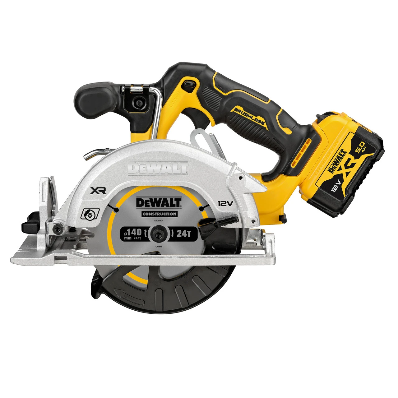 Dewalt DCS512P2 12V XR 140mm Circular Saw (2 X 5.0Ah Batteries) In TSTAK Box 7 Dewalt DCS512P2 12V XR 140mm Circular Saw (2 X 5.0Ah Batteries) In TSTAK Box - Image 5