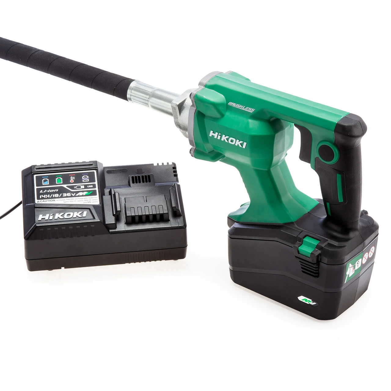 HiKOKI UV3628DAJYZ 36V Brushless Vibrator (1 X Multi-Volt Battery) 4 HiKOKI UV3628DAJYZ 36V Brushless Vibrator (1 X Multi-Volt Battery) - Image 2