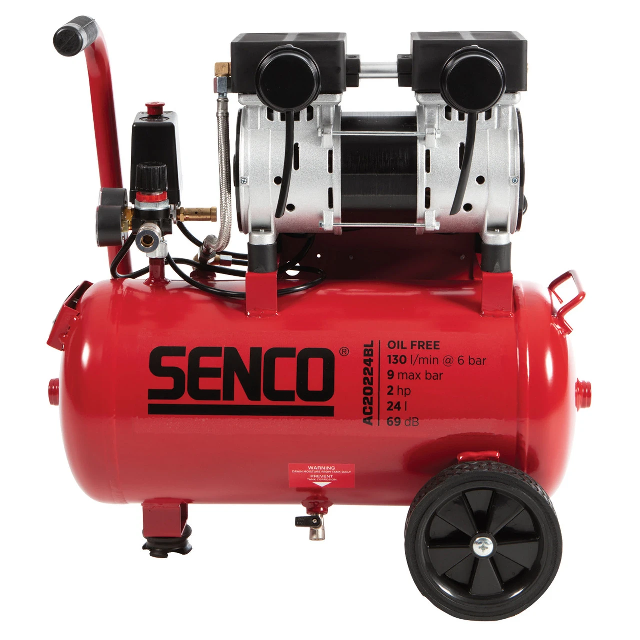 Senco AC20224BL Low Noise Compressor 24L (110V) 4 Senco AC20224BL Low Noise Compressor 24L (110V) - Image 2