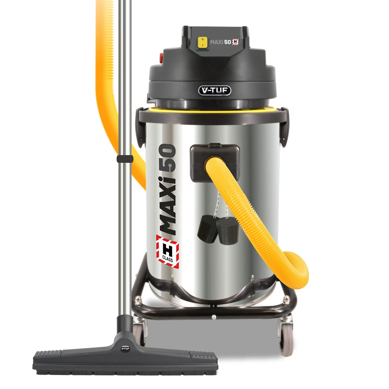 V-TUF MAXI H-Class Industrial Wet & Dry Dust Extractor 50L (110V) With Accessories 3 V-TUF MAXI H-Class Industrial Wet & Dry Dust Extractor 50L (110V) With Accessories