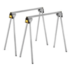 Stanley STST81337-1 Folding Metal Sawhorse Twin Pack 450kg Capacity