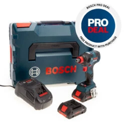 Bosch GDX 18V-200 C Professional Heavy Duty Impact Driver/Wrench (2 X 4.0Ah ProCORE Batteries)