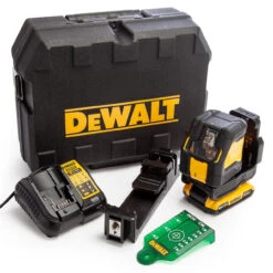 Dewalt DCLE34021D1 18V XR Green Cross Line Laser (1 X 2.0Ah Battery)