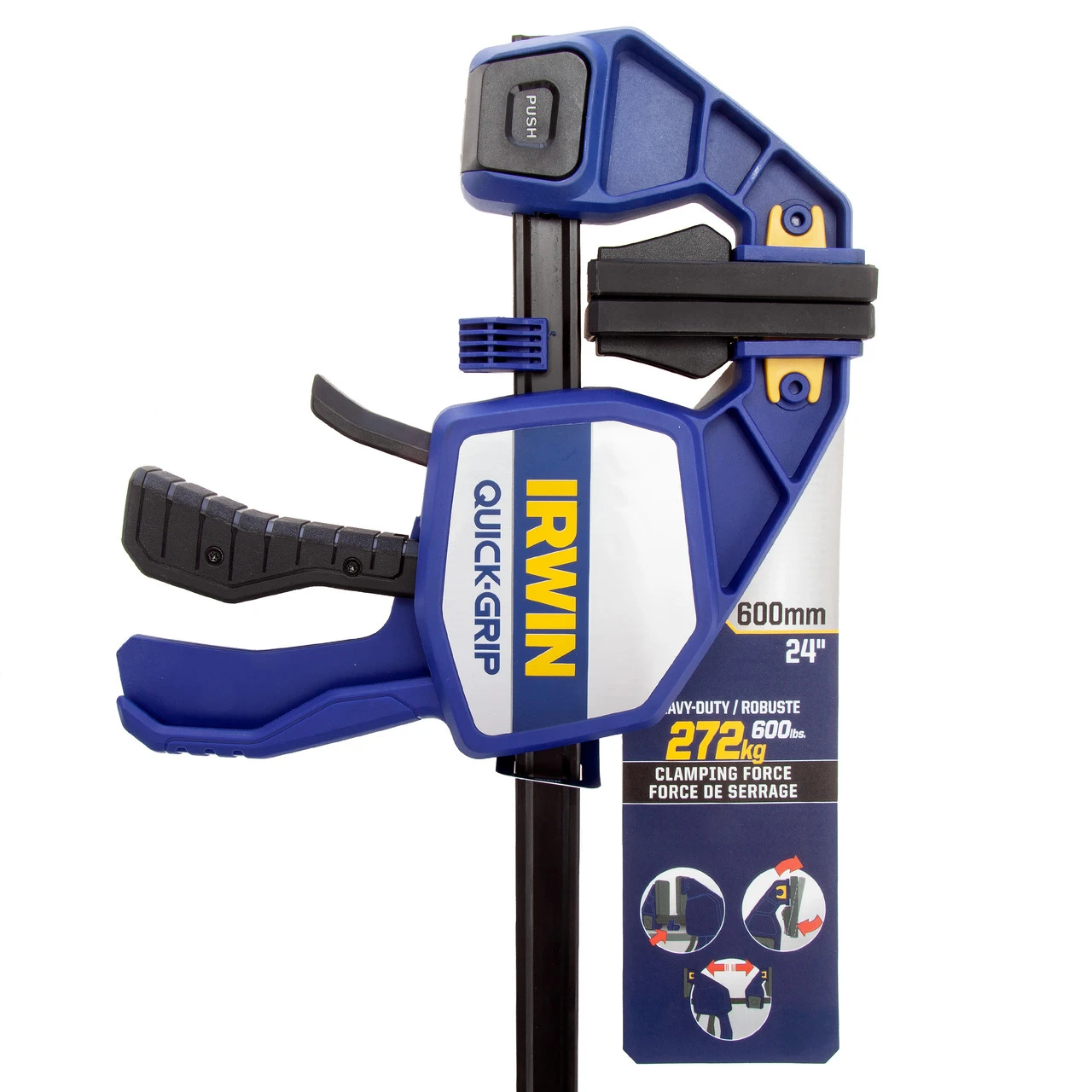 Irwin Quick-Grip 10505945 Bar Clamp & Spreader 24in / 600mm 6 Irwin Quick-Grip 10505945 Bar Clamp & Spreader 24in / 600mm - Image 4