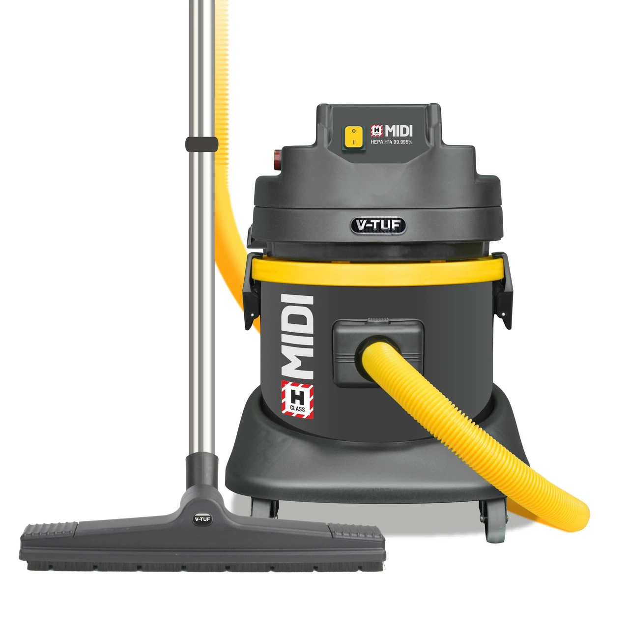 V-TUF MIDIH110 H Class Midi Wet & Dry Dust Extractor 21L (110V) - New Health & Safety Version 3 V-TUF MIDIH110 H Class Midi Wet & Dry Dust Extractor 21L (110V) - New Health & Safety Version