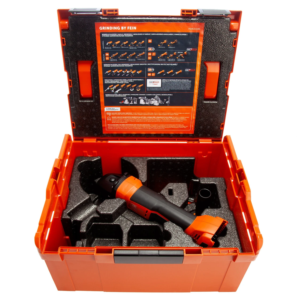 Fein CCG 18-115-10 PD AS 18V AMPShare 115mm Angle Grinder (Body Only) In L-Boxx 5 Fein CCG 18-115-10 PD AS 18V AMPShare 115mm Angle Grinder (Body Only) In L-Boxx - Image 3