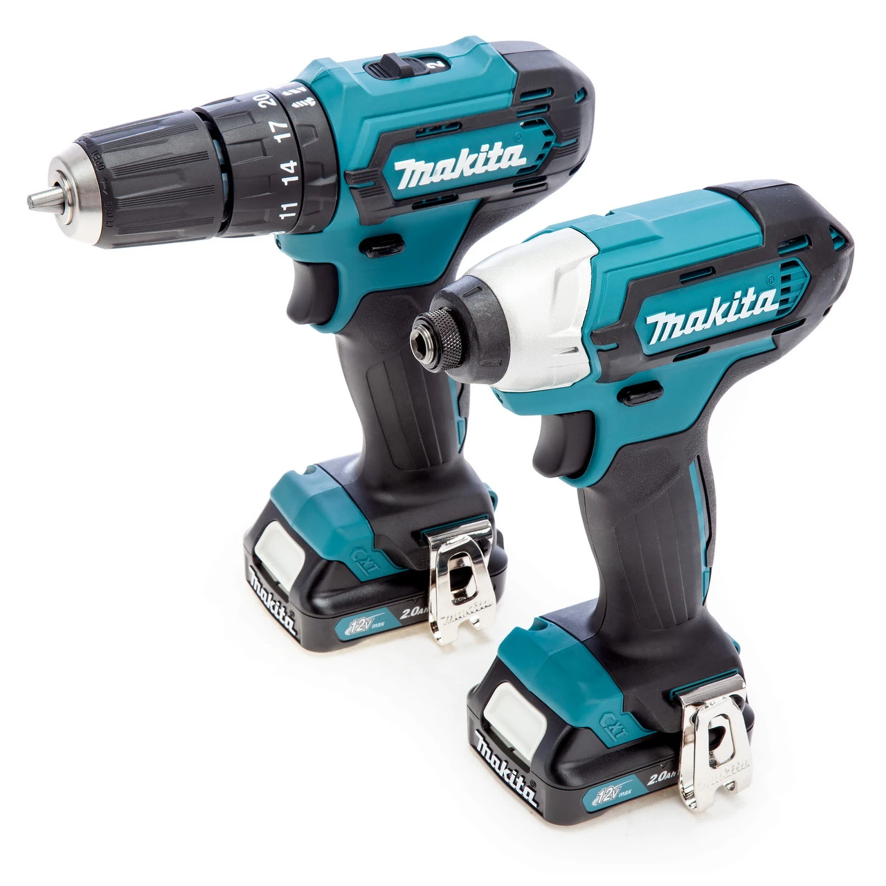 Makita CLX228AJ 12Vmax CXT Combi Drill & Impact Driver Twin Pack (2 X 2.0Ah Batteries) 4 Makita CLX228AJ 12Vmax CXT Combi Drill & Impact Driver Twin Pack (2 X 2.0Ah Batteries) - Image 2
